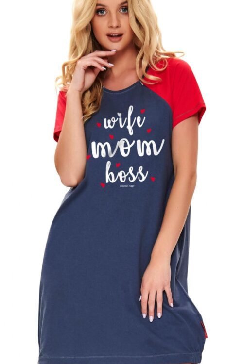 Doctor Nap  TCB  9700 koszula dla mam karmiących kol.deep blue