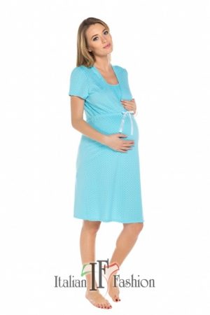 Italian Fashion Radość koszula dla mam - turkus   ostatnia XL