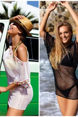 Sukienka plażowa  Lavel  TUNIKA F    2 kolory k6-czarna   k5-biała