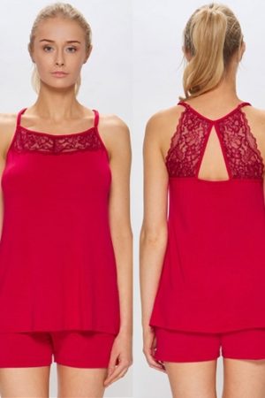 Miss Fabio 54/2-215 piżama damska czerwona