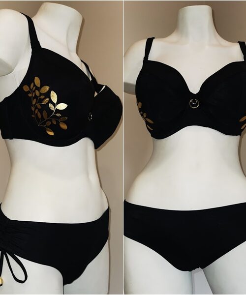 Lupoline biustonosz kąpielowy czarny soft  70 F , 75 E ostatnie