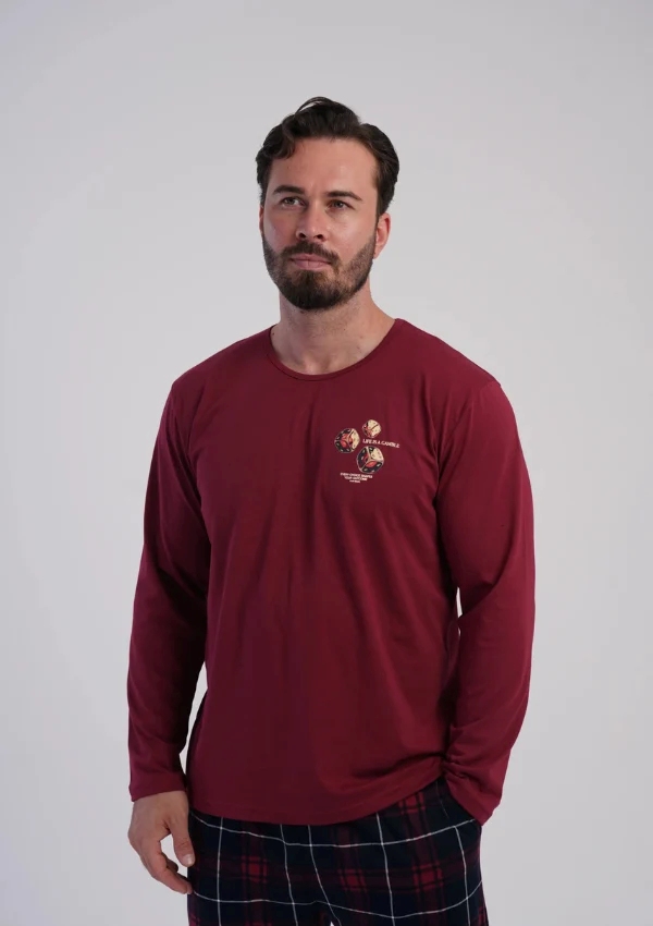 Piżama męska Vienetta Man 605192 i 605193 od M do 4XL - obrazek 2